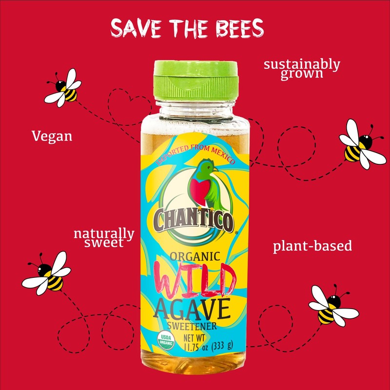 Chantico Agave Organic Sweetener (333g of each, 4 pack, Wild),