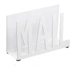 Kaluroil Mail Holder White Metal Letter Sorter Table Top Mail