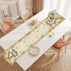 Flower Rabbit Easter Table Runner, Table Runner with Easter Bunny,