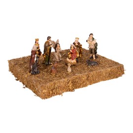 Kurt S. Adler Kurt Adler 3.25-Inch Resin Figurine, 11 Pieces Nativity Set, Multi