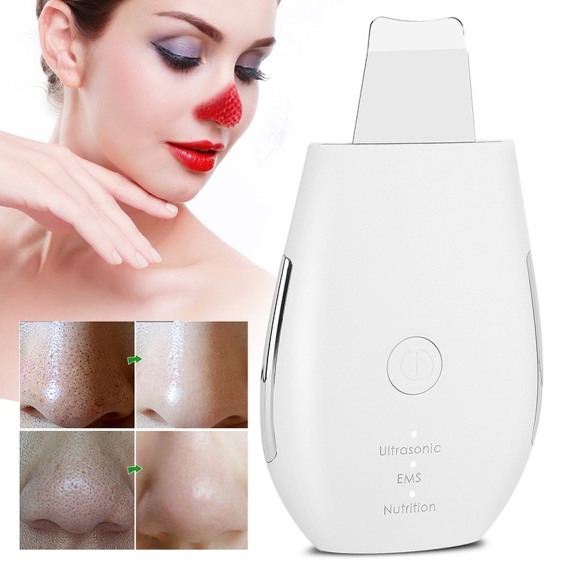 Household Ultrasonic Skin Scrubber EMS MicroCurrent Blackhead Removal Face Pore