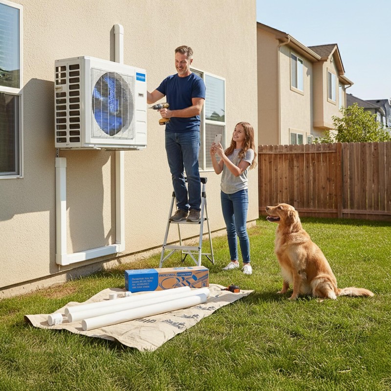 MrCool LineGuard 4.5" Line Set Cover - 12 ft