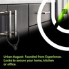 Urban August Max Refrigerator Cabinet Locks for Adults Kids Toddlers