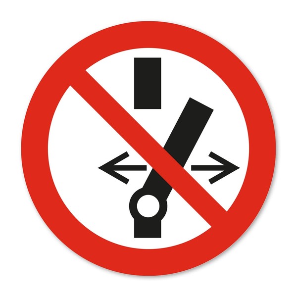 Prohibition Sticker P031 Switching Prohibited According to DIN EN ISO