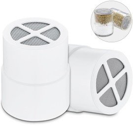 KDF Shower Fliter Replacement Cartridge for Jolie Shower Head Filter, Clear, 2 Pack