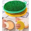 10 Pack Microfiber Scrubbing Pads Dishwashing Scrubber Sponge, Dish Scrub