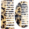Large Wide Tooth Tortoise Shell Comb - 2 Pack Hair