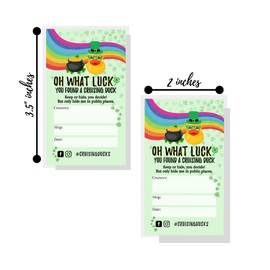 Lashicorn St. Patrick’s Day Cruising Duck Tags | 30 Pack | 2x3.5” | Green Rectangular Tags for St. Patrick’s Day Duck Hunt