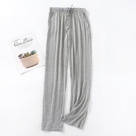 Soft Women's Modal-Cotton Pajama Pants with Pockets & Drawstring - Lounge Pants for Sleeping (Black/Blue/Pink/Gray)