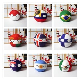 GANGKJDS 7.9in,Polish Ball, Countryball ，Germany，Canada, United Kingdom, France, Country Ball, Anime Cosplay, Countryballs (Color : East Germany, Size : 20cm)