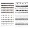 New8Beauty Nail Art Stickers Decals Series 11B (30-Pack) - Black