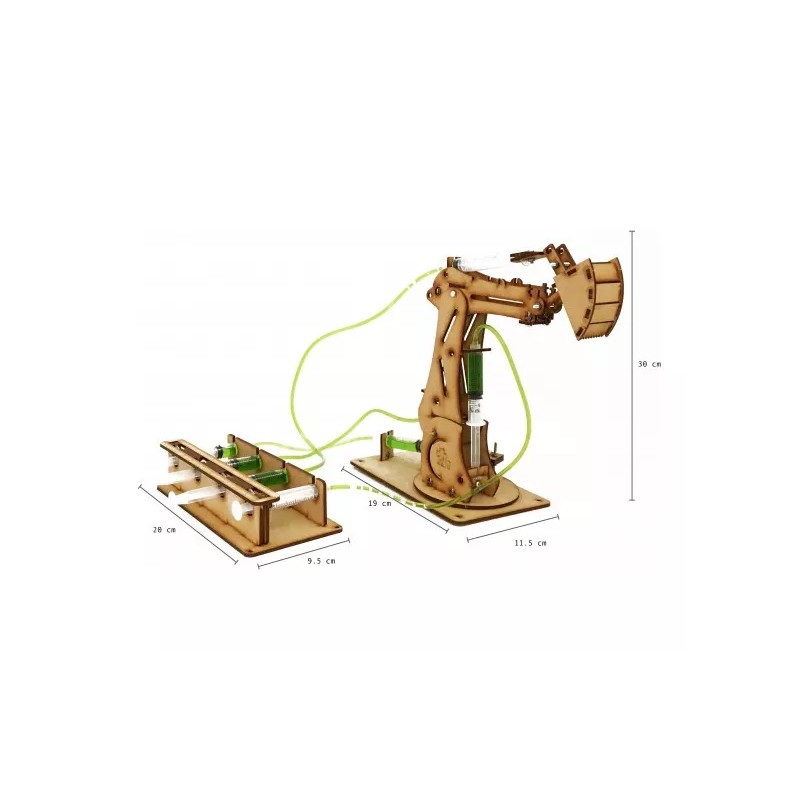 Monkits Education Brazo Hidráulico Para Armar Juguete Didáctico, Mecanico