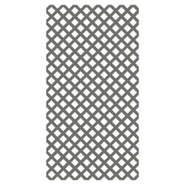 4 ft. x 8 ft. Nantucket Gray Garden Vinyl Lattice
