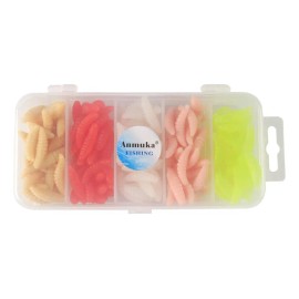 150 Señuelos Blandos Forma De Gusano 2cm Proteína
