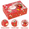 Moretoes 24pcs 8.25x6x2.75in Christmas Bakery Cookie Boxes with Window, Xmas
