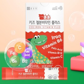Chong Kun Dang Kids Iron Return Dodol Baby Iron Infant Elementary School Children Heme Iron Non-heme Iron Heme Iron 30 Packets / 종근당 키즈 철분 돌아기 두돌 아기 철분 유아 초등학생 어린이 헴철 비헴철 햄철 30포