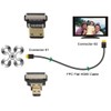chenyang CYFPV - Cable plano de extensión micro HDMI a