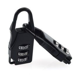 SDTC Tech 5 PCS Combination Luggage Lock Password Security Padlock Zinc Alloy Black Small Safe Combination Padlocks for Luggage Briefcases Suitcases Backpacks Computer Bags Locker Tool Cabinet