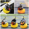 Adornos de goma para coche, 5 piezas de pato amarillo