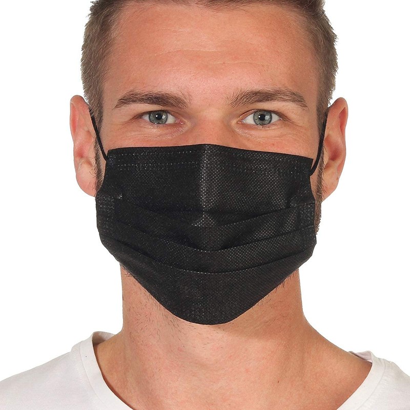 50 Masks 3-Ply Disposable Face Masks, Mouth Cover Face Mask