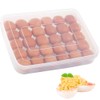 Easter Covered Egg Holder for Refrigerator,30 Deviled Egg Tray with