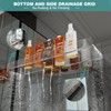 DigDozer Acrylic Bathroom Shelves 4 PCS, Different Sizes for Shower,