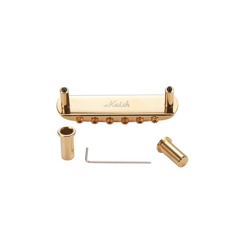 KAISH Electric Guitar Bridge Assembly with Large Barrel Saddles (not