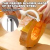 Pack of 4 Peeler, Replacement Blade for SchäLef, Replacement Blades