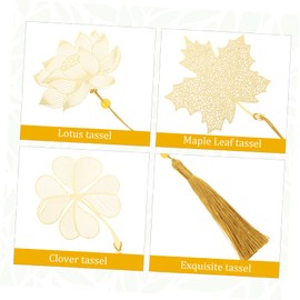 SEWACC 3pcs Metal Bookmarks Tassels for Book for Students Adults and Readers Decorative and Functional Bookmarks