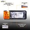 Left headlights for Mack,Replacement Headlamp with turn Signal Bulb Compatible