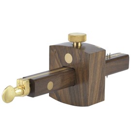 8in Mortice Gauge Woodworking Wood Mark Scraper Scriber Ebony Material Carpenter Woodworking Scriber, Dual Pin, Brass Slideway, for Drawing Straight Lines on Wood