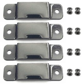 4PCS Small Metal Tape Measure Holder Clip Measuring Tape Belt Holder Occidental Measure Holster with Rivets for Drill Leather Pocket Tool, Black
