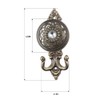 2Pcs Bronze Crystal Curtain Hold Back Tieback Wall Hook decor