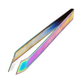 Slant Fish-Bone Tweezers with Wide Tip (Multicolored)