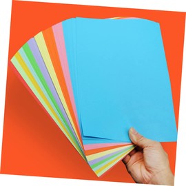 TEHAUX 100 Sheets A4 Copy Paper DIY Craft Paper 80g 10 Bright Colors Smooth Writing Printing School Office Supplies