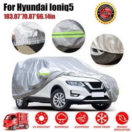 Unbranded For Hyundai Ioniq 5 Full SUV Silver Car Cover Waterproof Snow Dust Protection YM