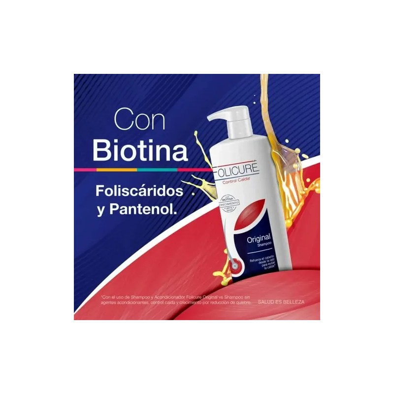 Shampoo Folicure Control Caída Original 1 L