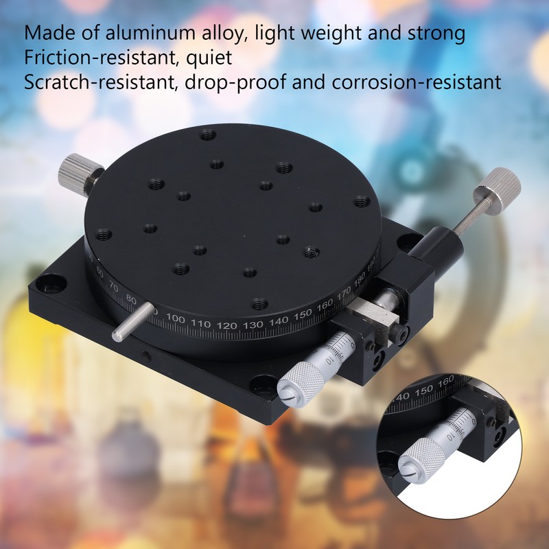 Manual Rotating Linear Stage Sliding Table Rough Tuning 360° with