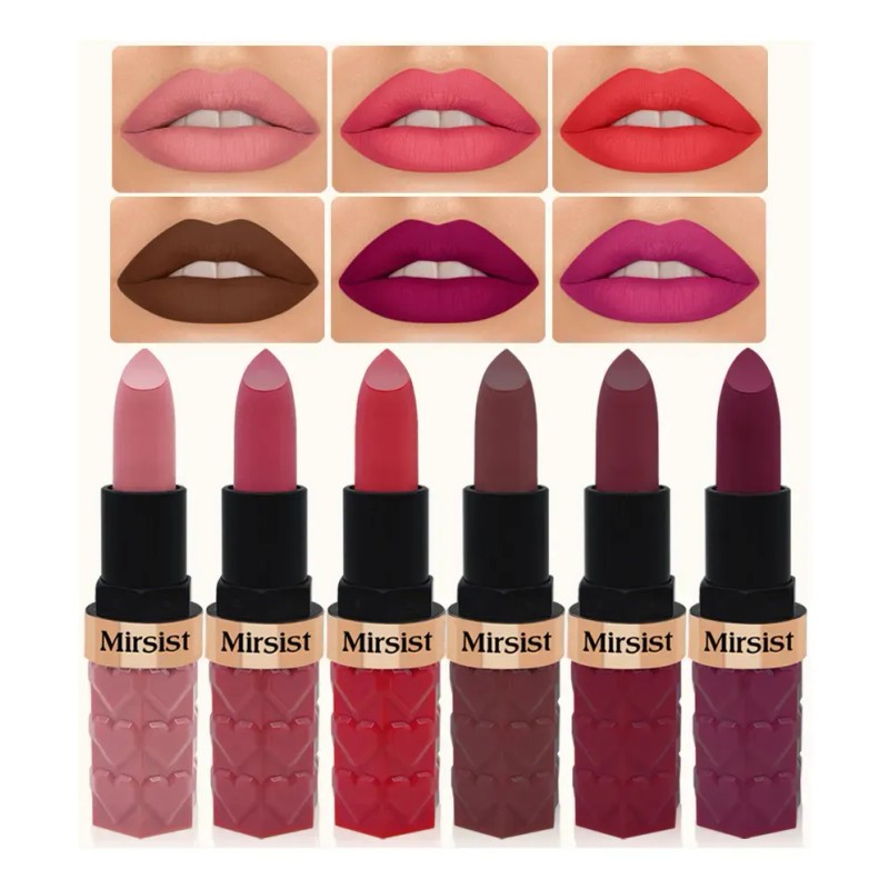Set De Lápiz Labial Mate Transferproof, Maquillaje De Labios
