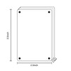 Fridge Magnetic Picture Frame, Magnet Acrylic Photo Frame Clear Double
