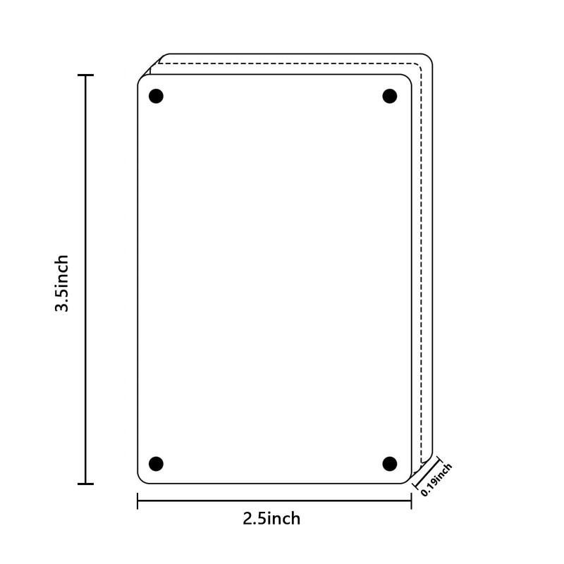 Fridge Magnetic Picture Frame, Magnet Acrylic Photo Frame Clear Double