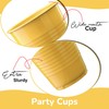 Yellow Disposable Plastic Cups - 100 Pack 12 Oz Plastic
