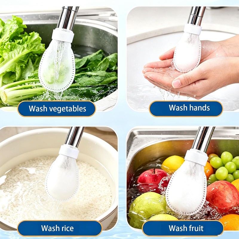 BOXOB 50uds Grifo Filtro Bolsas para Cocina Fregadero & 10