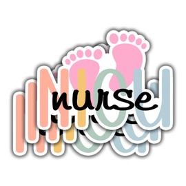 (3pcs) Nurse NICU Stickers Nursing Sticker Gifts Nurse Accessories Funny Nurse Stickers for Water Bottles, Medical Stickers Nurse Accessories for Work Nurses Day - 3x2.2"
