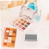 WOONEKY 2pcs Empty Magnetic Eyeshadow Palette Box with Transparent Cover