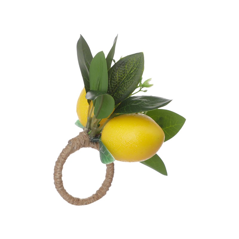 Simulation Lemon Napkin Ring Napkin Ring Holder Furniture Restaurant Table