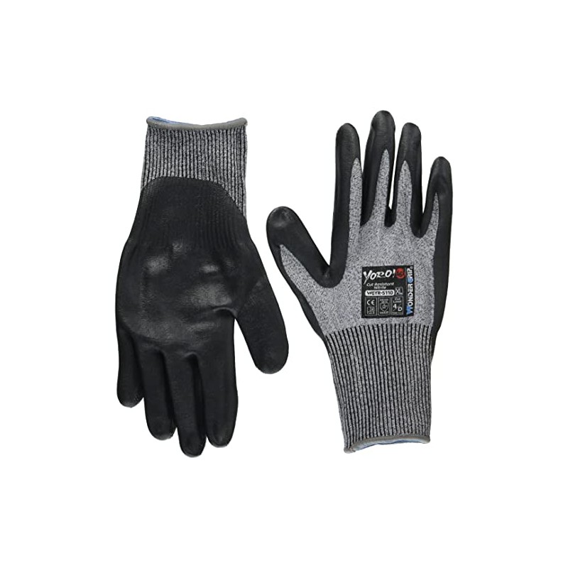 Uni-World WGYR5110 YOROI461 Nitrile Rubber Coated Gloves, Cut Resistant, Navy