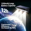 Solar Fence Lights Outdoor 10 Pack, Upgraded Brightness 3X LED