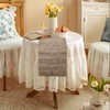 Homirty Modern Table Runner Roll, PVC Dining Table Runner, Washable