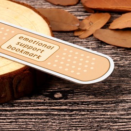 Emotional Support Bookmarks for Book Lovers Men Women Metal Funny Bookmark for Girls Boys Christmas Stocking Stuffers for Adult Women Inspirational Bookmark Gifts Christian Book Mark for Reader